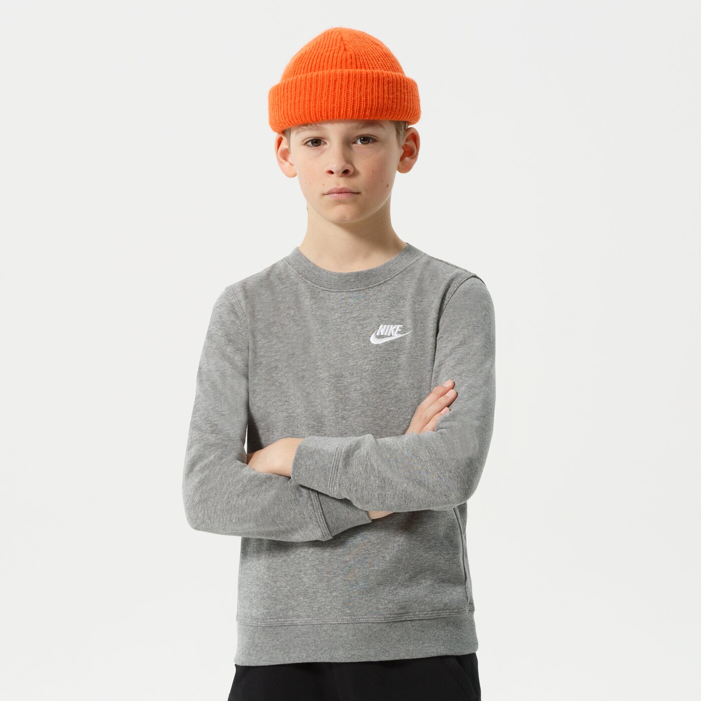 Детски суичър NIKE СУИТЧЪР SPORTSWEAR BOY da0861-091 цвят сив