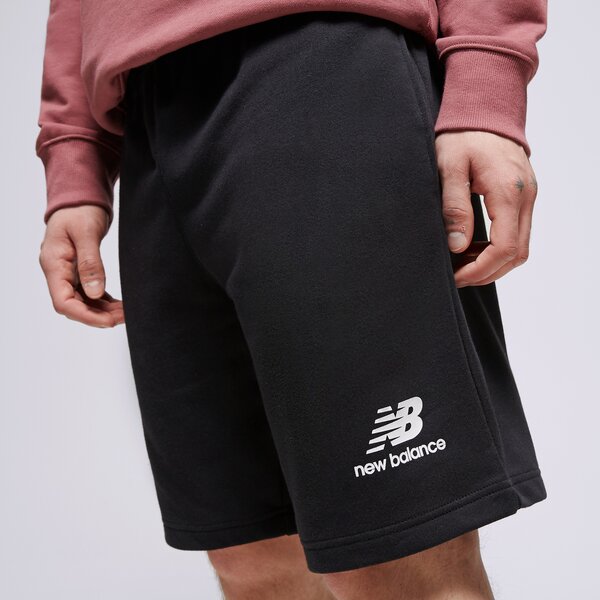 Мъжки къси панталони NEW BALANCE ШОРТИ NB ESSENTIALS STACKED SHORT ms31540bk цвят черен