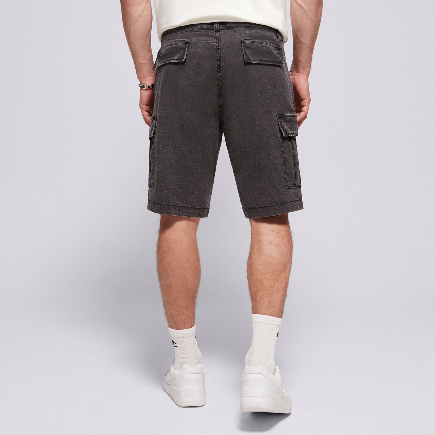 Мъжки къси панталони CHAMPION ШОРТИ WOVEN CARGO SHORT 220751 kk001 цвят черен