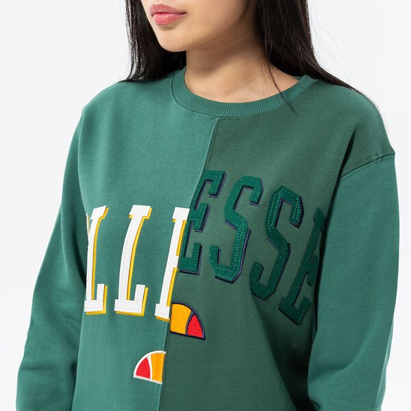 Дамски суичър ELLESSE СУИТЧЪР MENO SWEATSHIRT DGREEN sgp15917502 цвят зелен