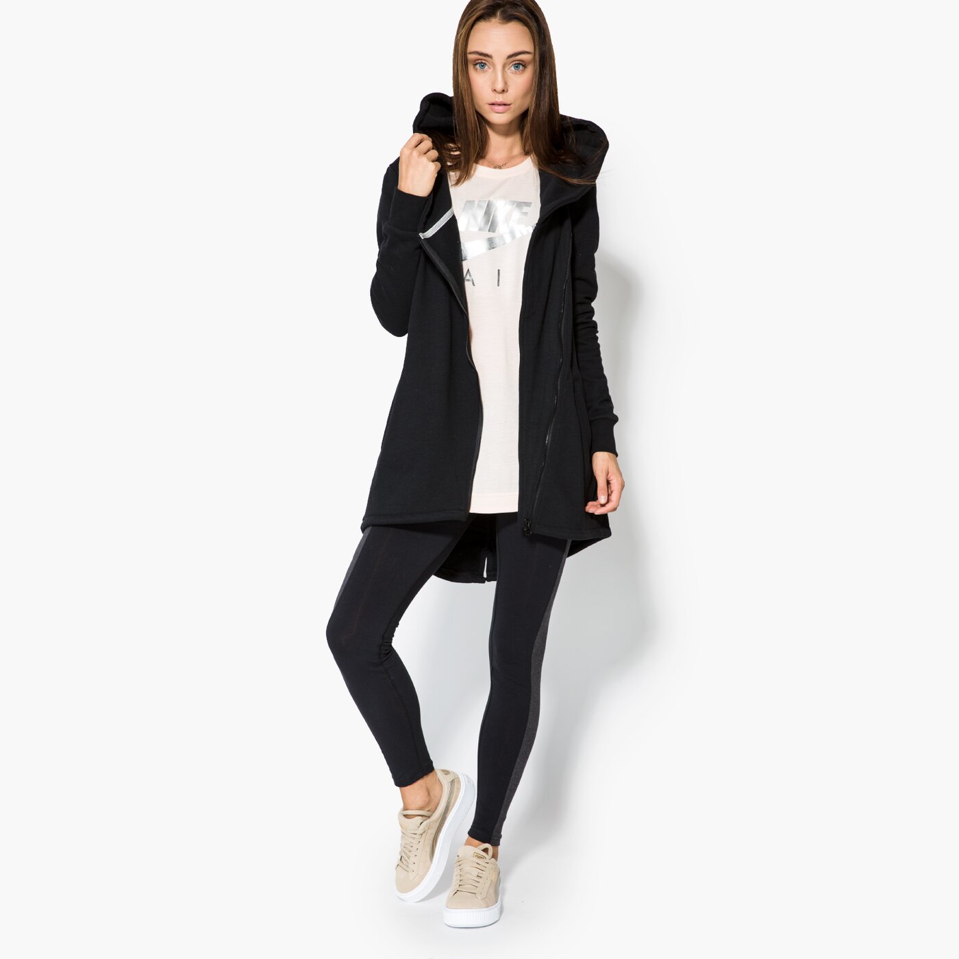 Дамски суичър CONFRONT СУИТЧЪР CAMPA cfv37bld02001 цвят черен