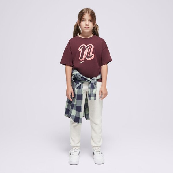 Детски панталони JORDAN ПАНТАЛОНИ ICON PLAY FLC PANT GIRL G 45c696-w6n цвят бежов