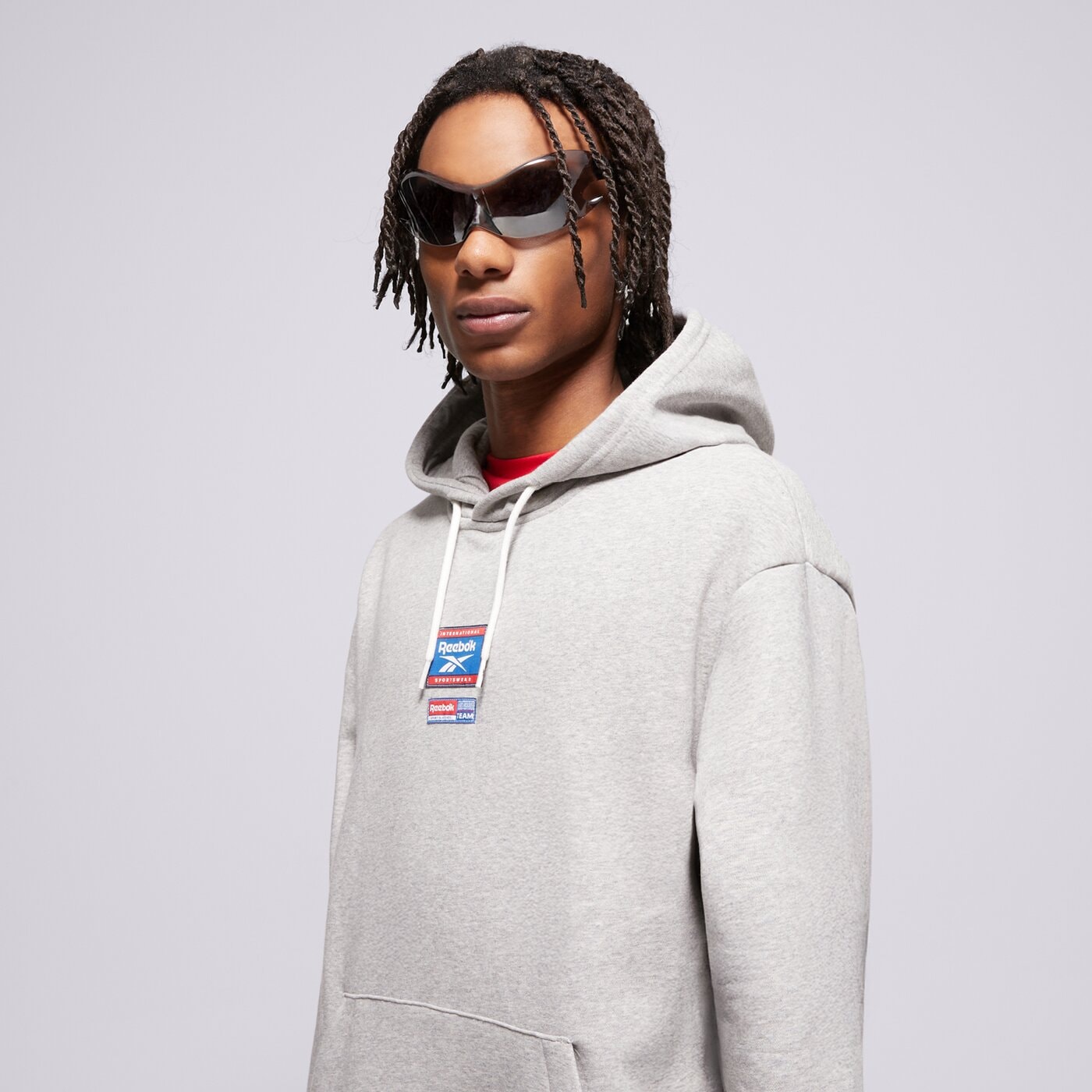 Мъжки суичър REEBOK СУИТЧЪР С КАЧУЛКА RI BADGE 100205447 цвят сив