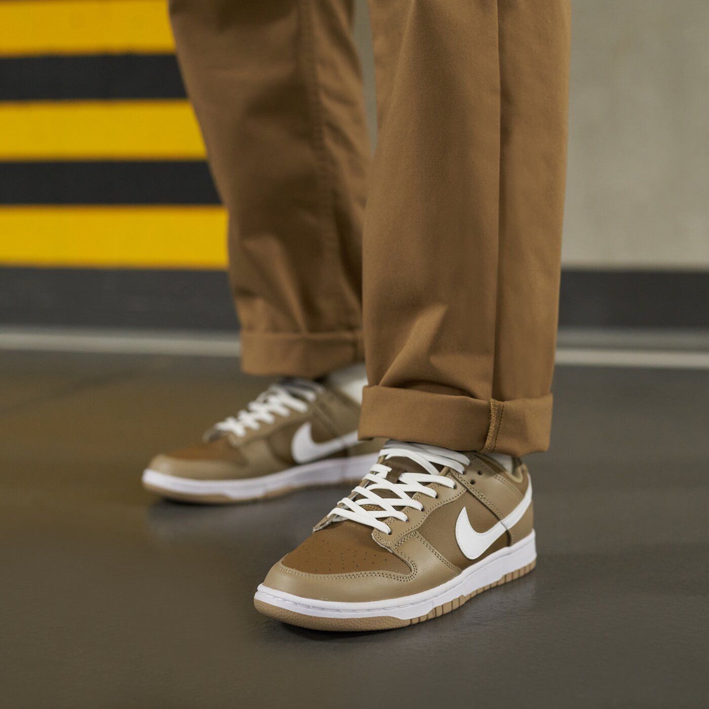 Мъжки маратонки NIKE DUNK LOW RETRO dj6188-200 цвят кафяв