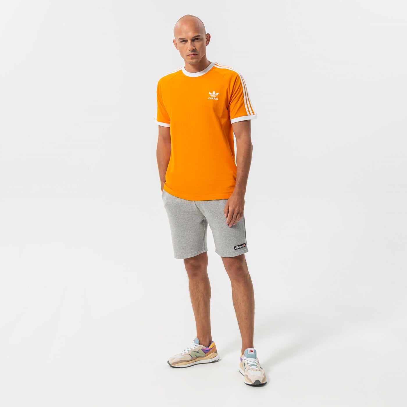 Мъжка тениска ADIDAS ТЕНИСКА 3-STRIPES TEE he9551 цвят жълт