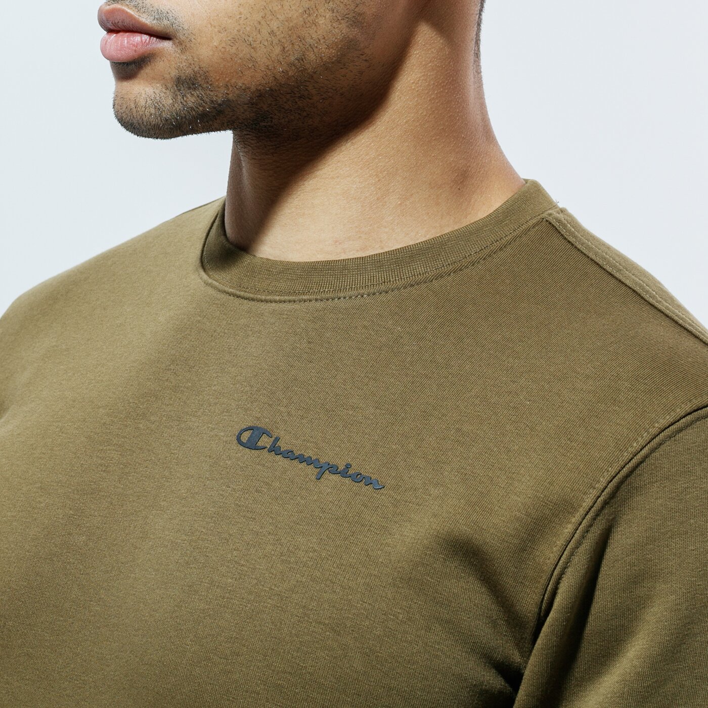 Мъжки суичър CHAMPION СУИТЧЪР CREWNECK SWEATSHIRT 214750ms549 цвят каки