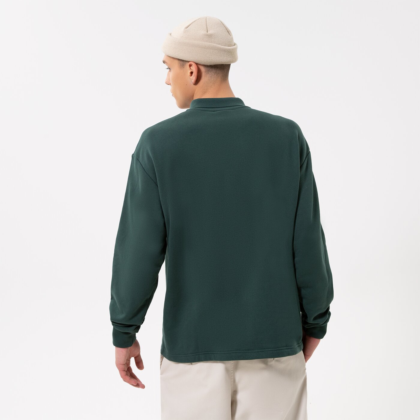 Мъжки суичър ADIDAS СУИТЧЪР 3-STRI-ТЕНИСКА ТИП ПОЛО LS hk7426 цвят сив