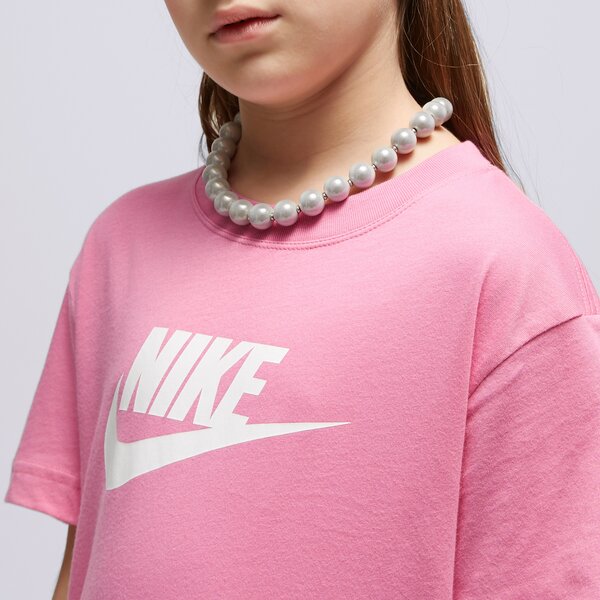 Детска тениска NIKE ТЕНИСКА G NSW TEE FUTURA SS GIRL fd0928-620 цвят розов