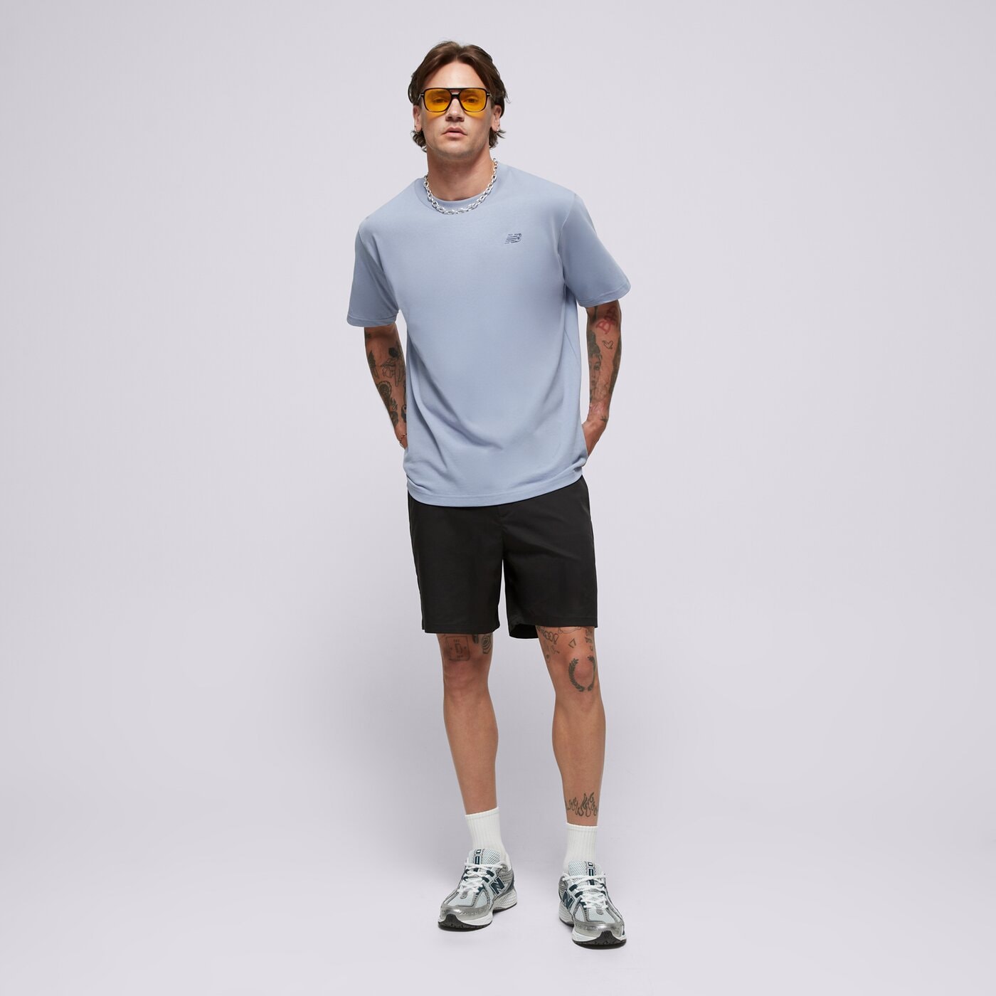 Мъжка тениска NEW BALANCE ТЕНИСКА ATHLETICS COTTON ТЕНИСКА mt41533dus цвят син