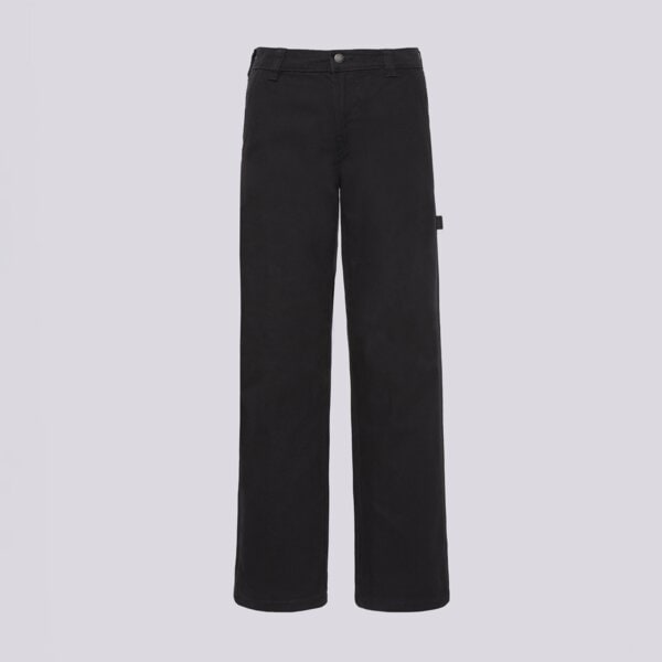 Дамски панталони DICKIES ПАНТАЛОНИ DICKIES DUCK CANVAS CARPENTER PANT W dk0a886tblk1 цвят черен