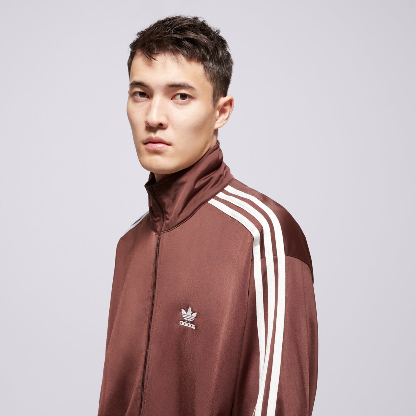 Мъжки суичър ADIDAS СУИТЧЪР СЪС ЗАКОПЧАВАНЕ FIREBIRD TT ka0459 цвят кафяв