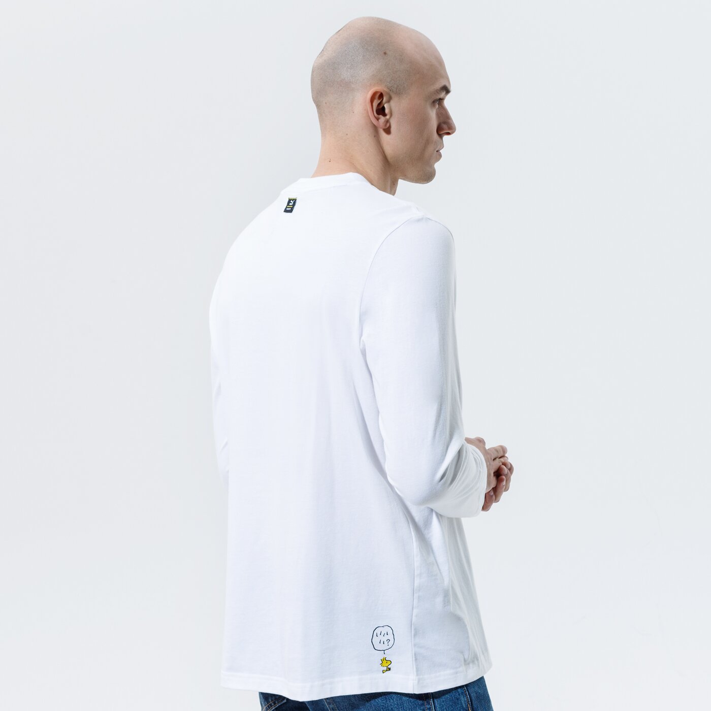 Мъжка тениска PUMA ТЕНИСКА PUMA X PEANUTS LS TEE 53061302 цвят бял