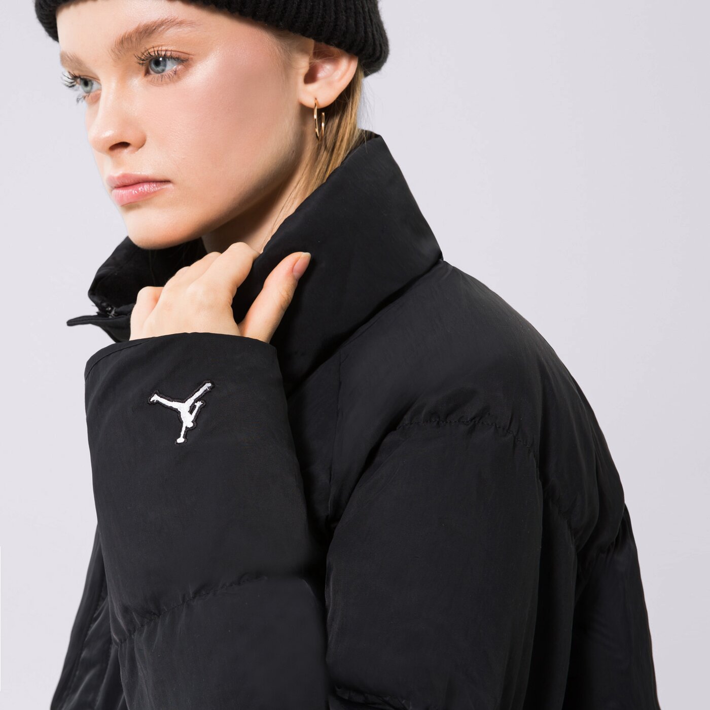 Дамско зимно яке JORDAN ЯКЕ ЗИМНО W J FLIGHT PUFFER CORE dr0546-010 цвят черен