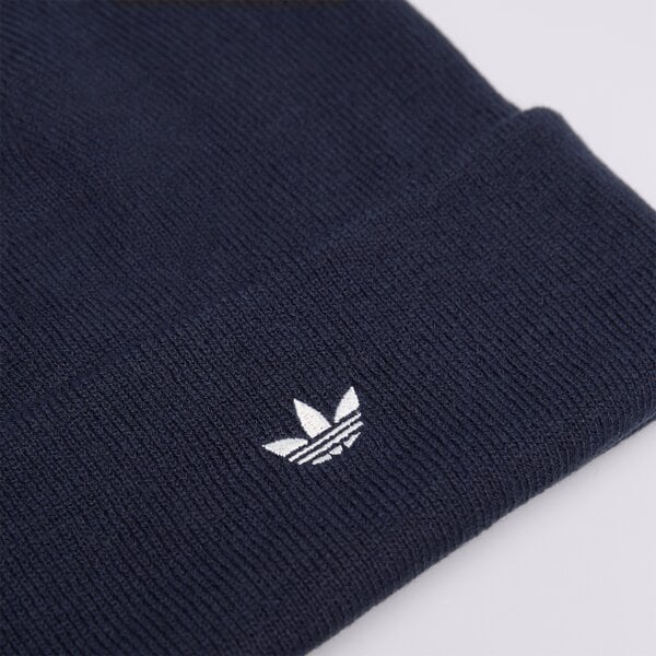 Дамска зимна шапка ADIDAS ШАПКА ADICOLOR CUFF B jz4980 цвят сив