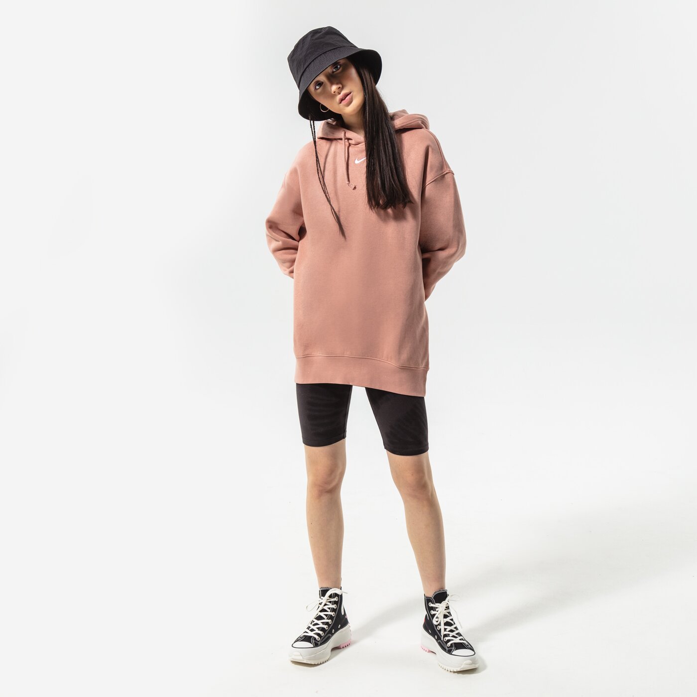 Дамски суичър NIKE СУИТЧЪР С КАЧУЛКА SPORTSWEAR OVERSIZED dq5097-609 цвят розов