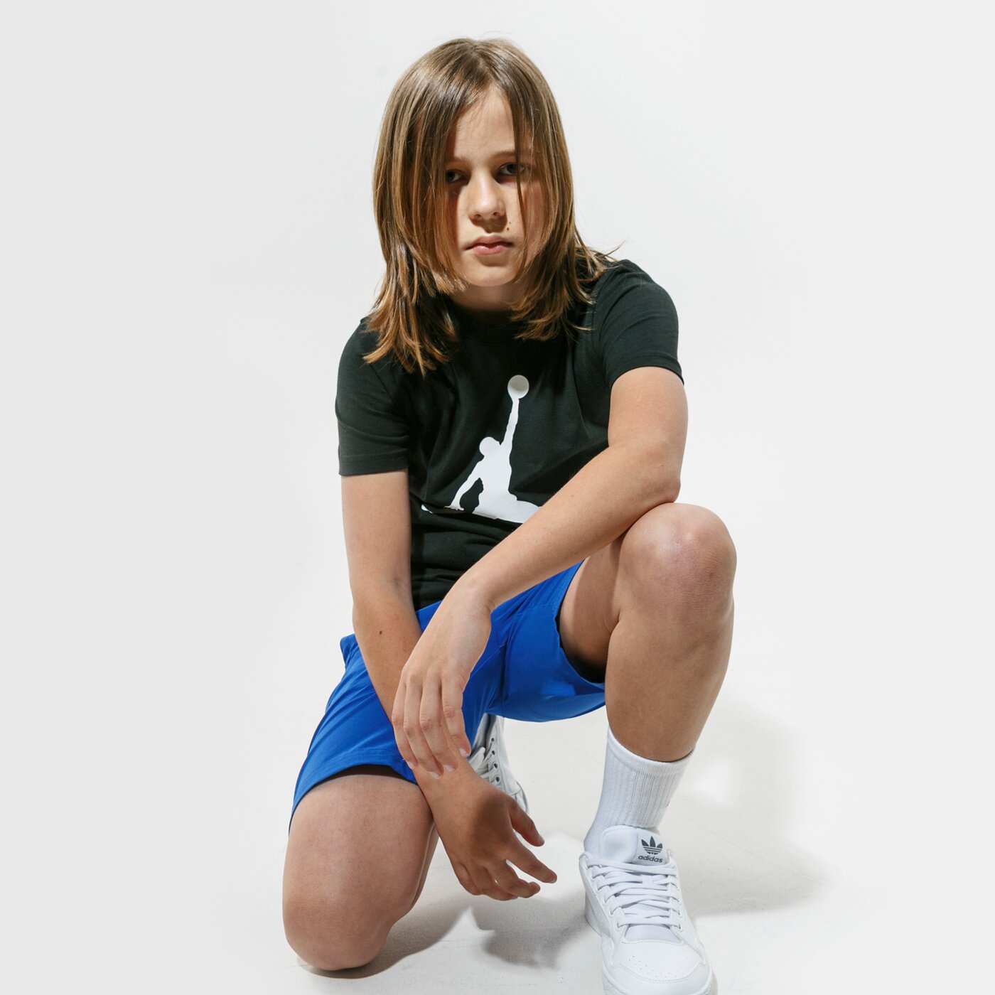 Детска тениска JORDAN ТЕНИСКА JUMPMANTEE 952423-023 цвят черен