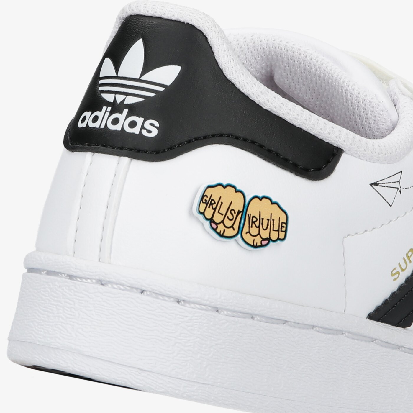 Детски маратонки ADIDAS SUPERSTAR CF C  fz0615 цвят бял