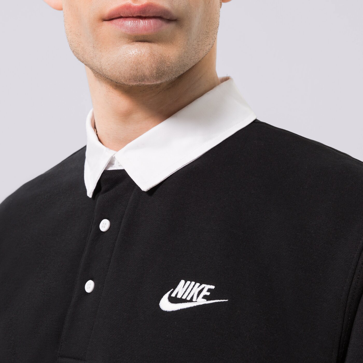 Мъжка тениска NIKE ТЕНИСКА M NK CLUB BB LS ТЕНИСКА ТИП ПОЛО dx0537-010 цвят черен