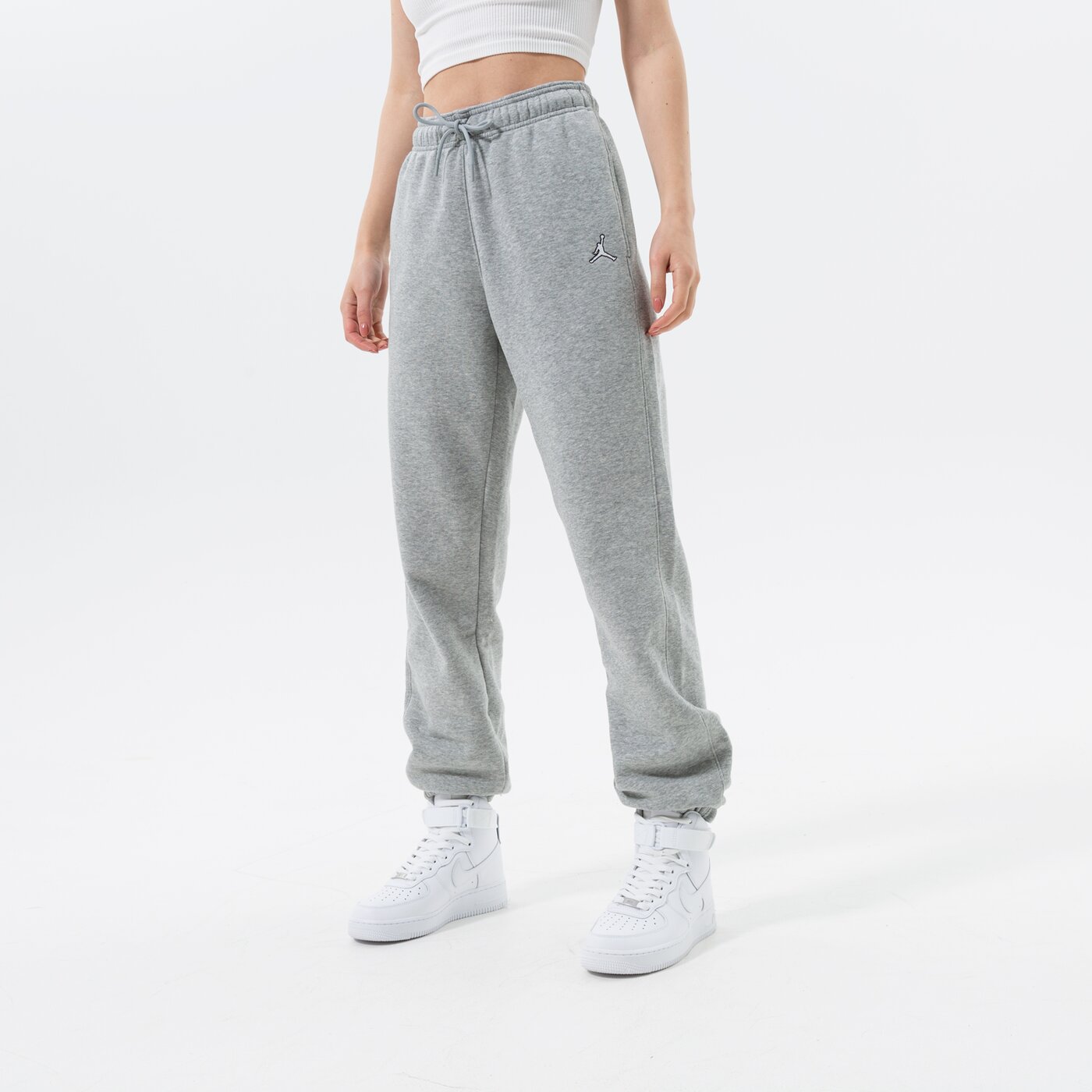 Дамски панталони JORDAN ESSENTIAL JOGGERS  dq4478-063 цвят сив