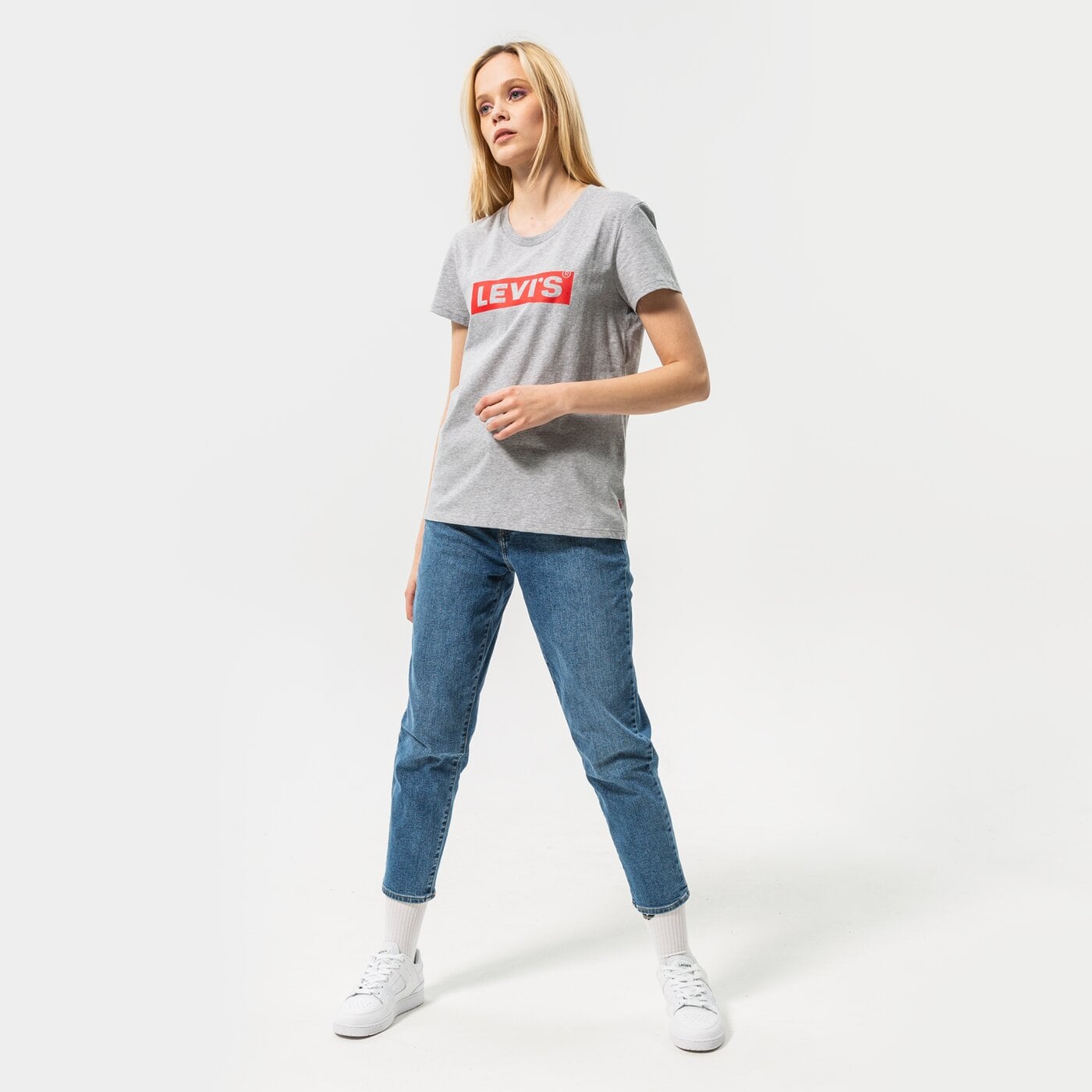 Дамска тениска LEVI'S ТЕНИСКА THE PERFECT TEE 17369-1692 цвят сив
