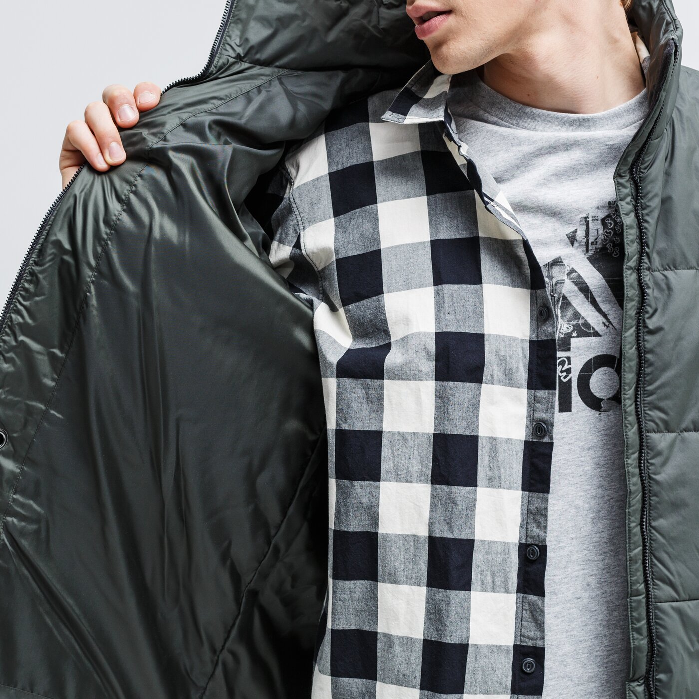 Мъжко зимно яке ADIDAS ЯКЕ BSC 3S INS JKT dz1398 цвят каки