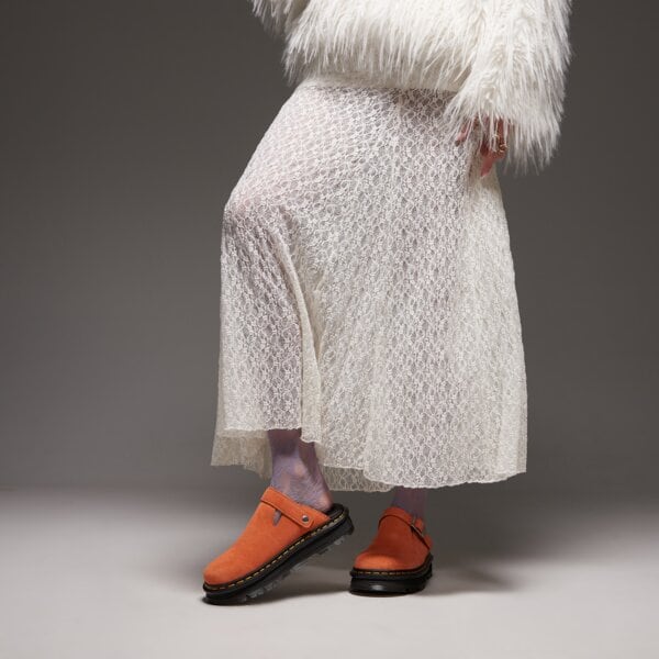 Дамски чехли и сандали DR.MARTENS ZEBZAG MULE 31937800 цвят оранжев