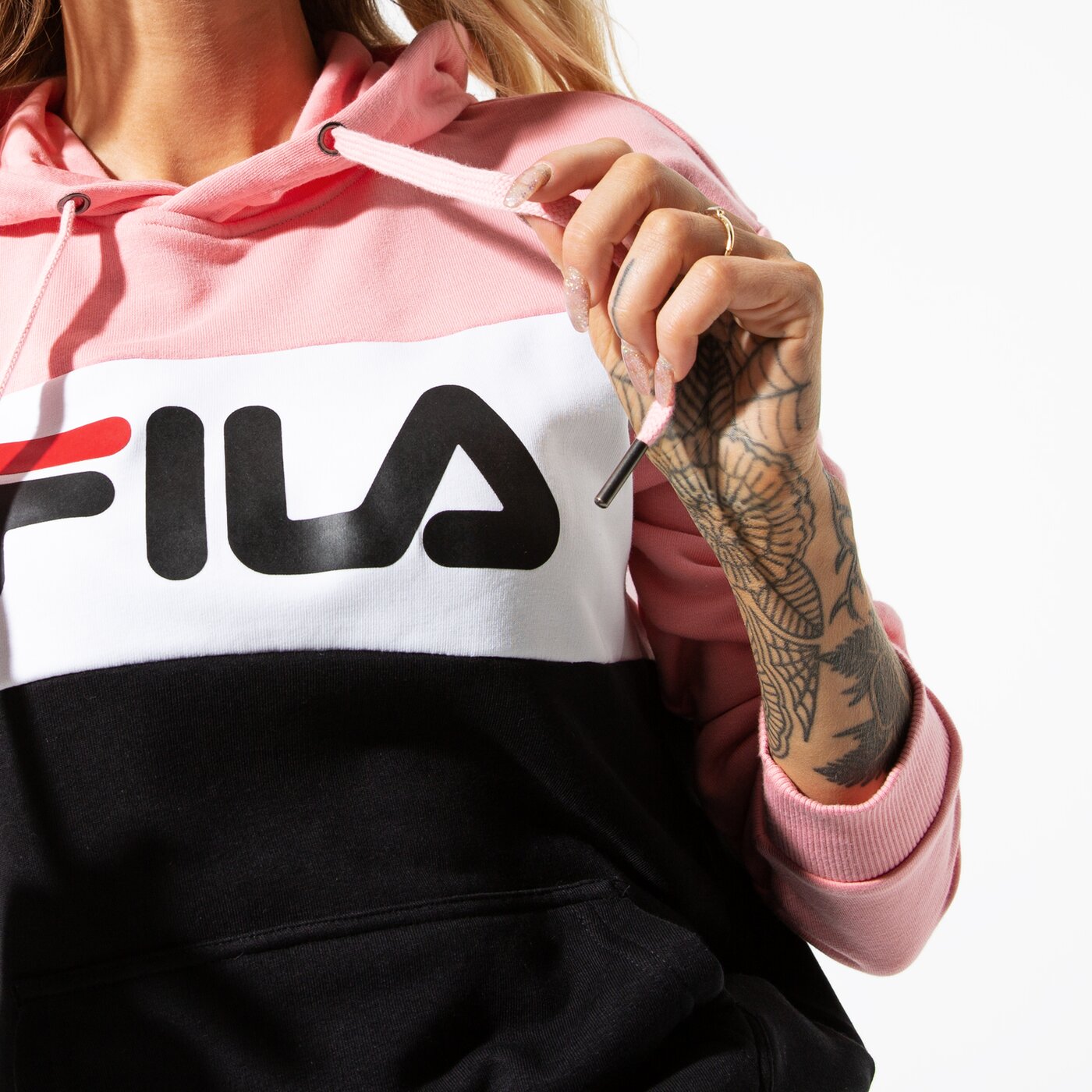 Дамски суичър FILA СУИТЧЪР LORI HOODY 687042a209 цвят розов