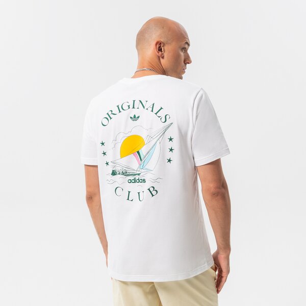 Мъжка тениска ADIDAS ТЕНИСКА SAILING GRAPHIC TEE hr7906 цвят бял