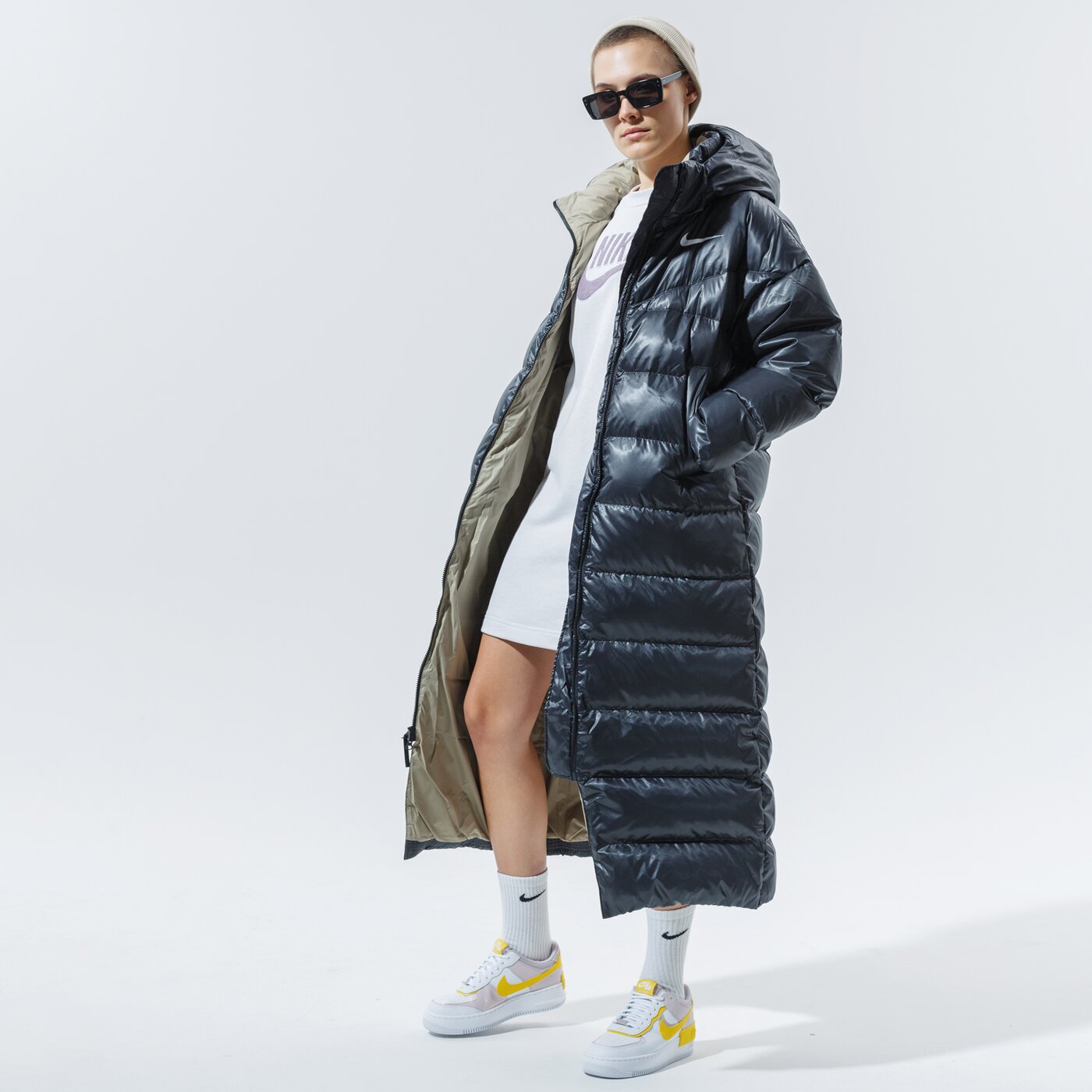 Дамски NIKE РОКЛЯ W NSW АНЦУГS FT M2Z cu6401-094 цвят сив