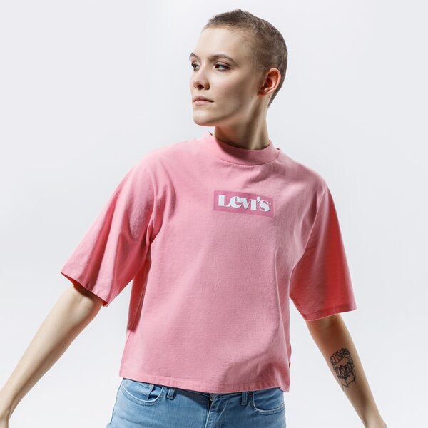 Дамска тениска LEVI'S ТЕНИСКА HEAVYWEIGHT RIGHT ON TEE 18392-0003 цвят розов