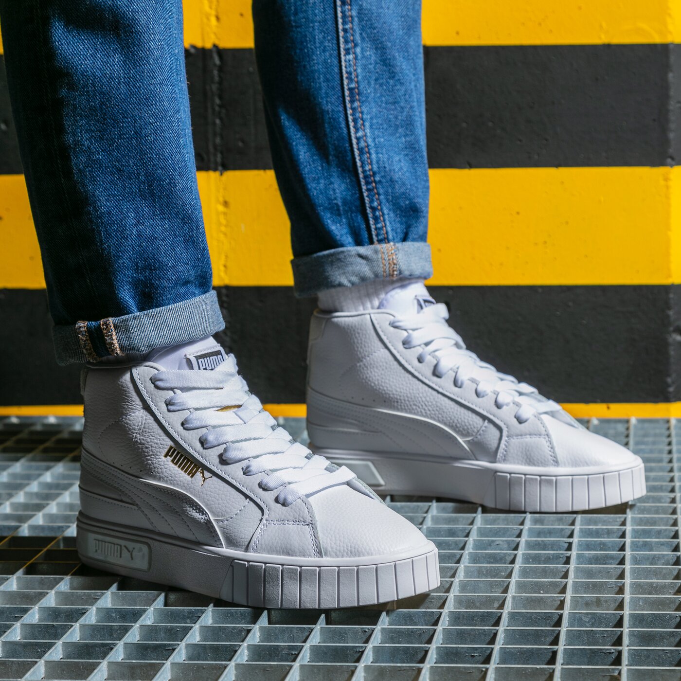 Дамски маратонки PUMA CALI STAR MID WN'S 38068301 цвят бял