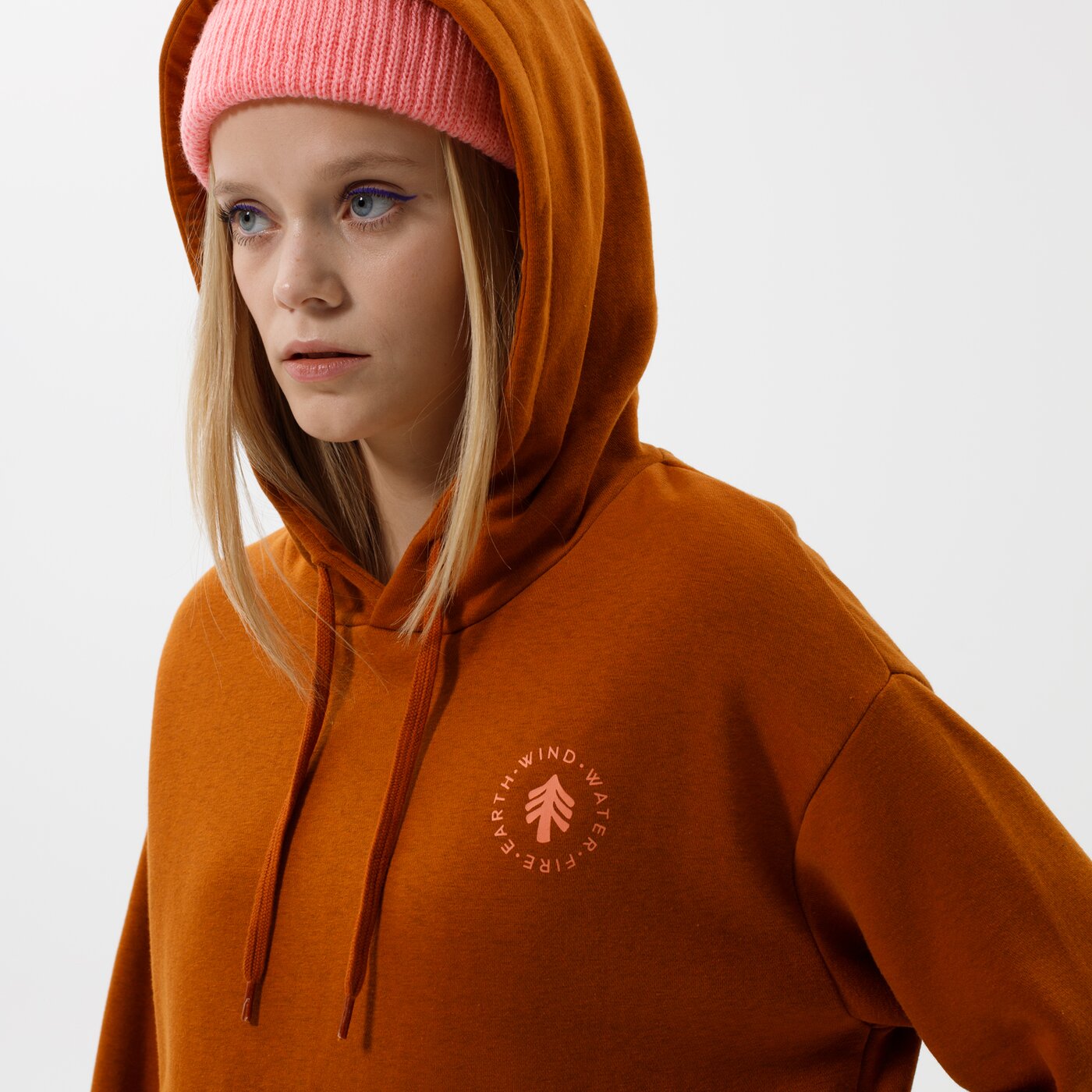 Дамски суичър ELEMENT СУИТЧЪР С КАЧУЛКА LAHOTAN HOOD W z3hob43700 цвят кафяв