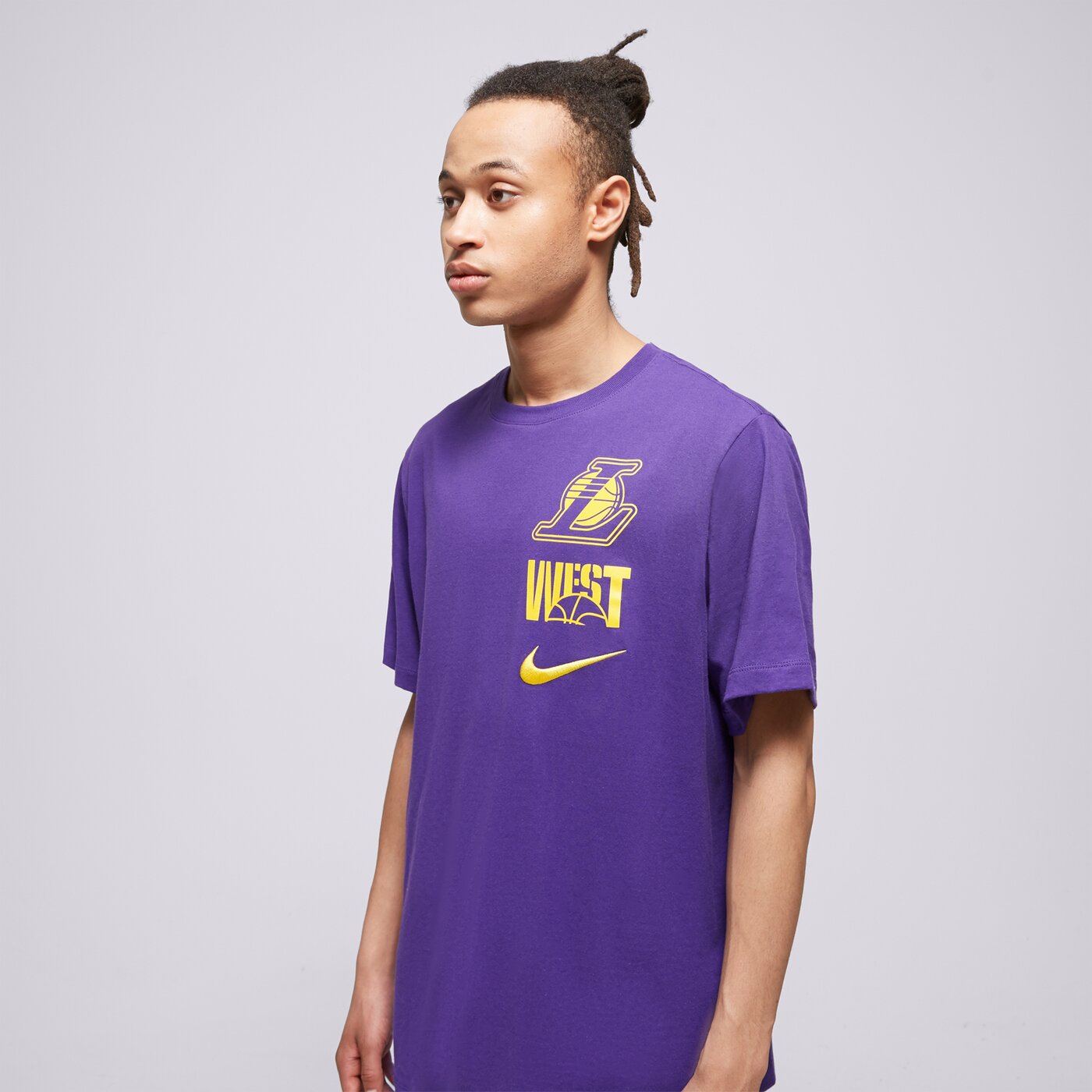 Мъжка тениска NIKE ТЕНИСКА LAL M NK ES VS BLOCK TEE NBA dx9924-504 цвят син