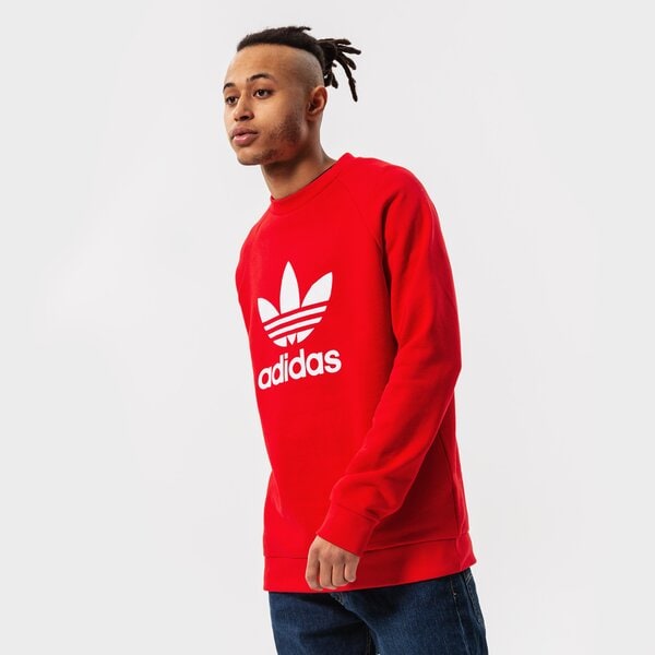 Мъжки суичър ADIDAS СУИТЧЪР TREFOIL CREW he9489 цвят червен