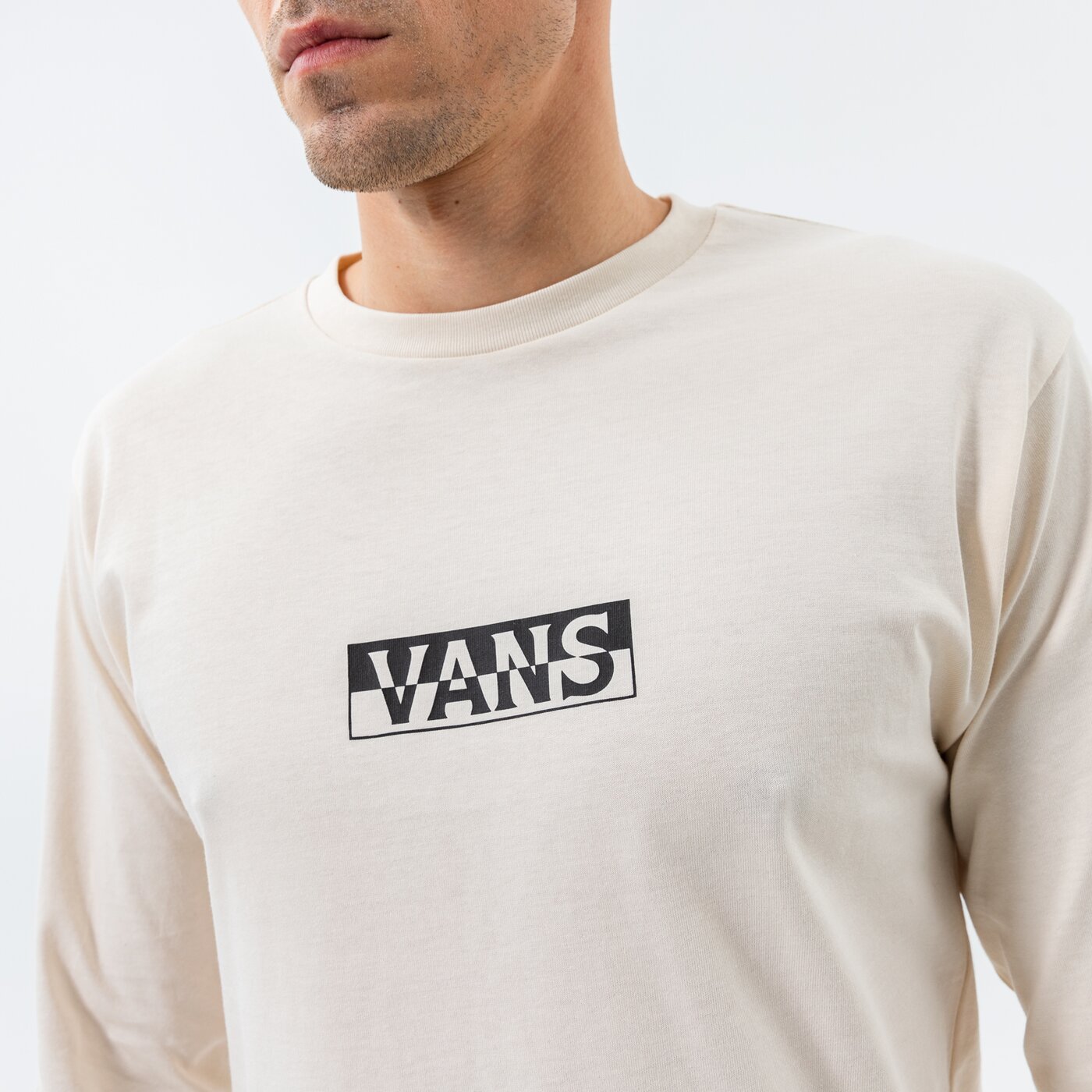 Мъжка тениска VANS ТЕНИСКА MN VANS X NAPAPIJRI LS vn0a541gzm61 цвят бял