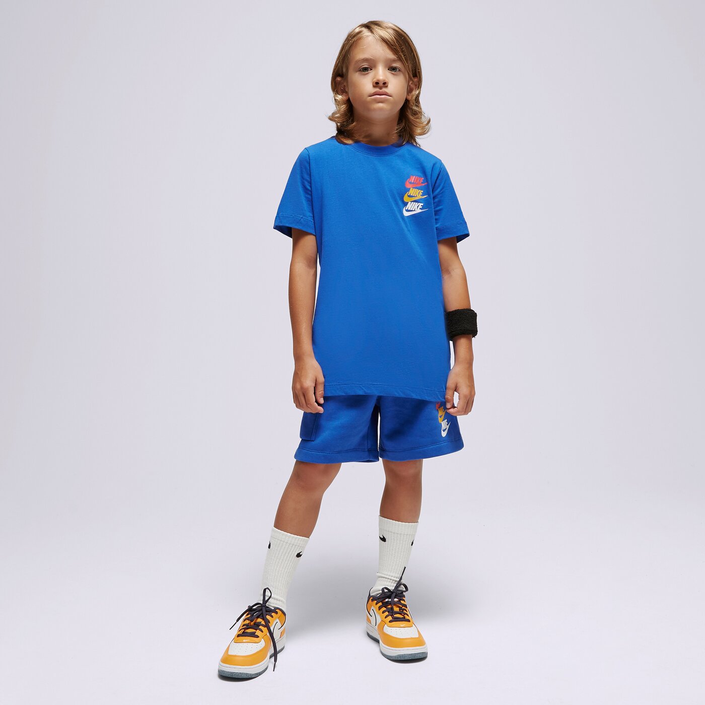 Детска тениска NIKE ТЕНИСКА B NSW SI GRAPHIC TEE fj5391-480 цвят син