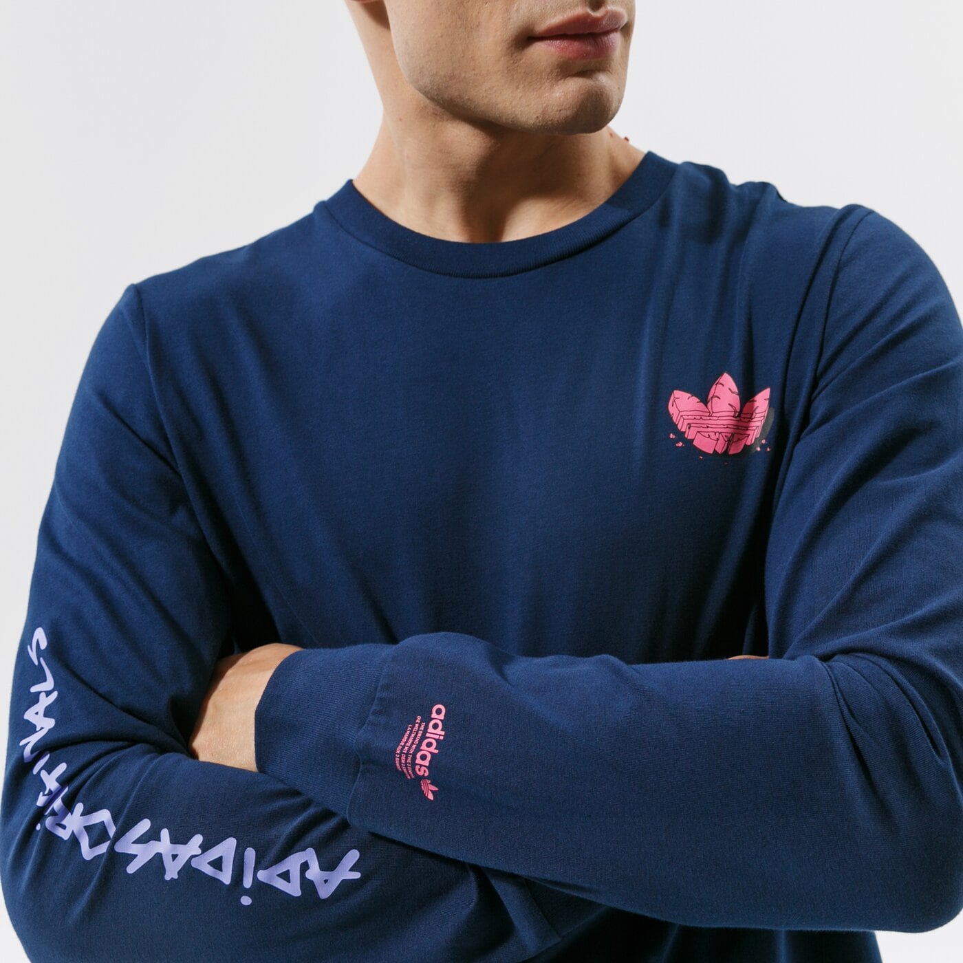Мъжка тениска ADIDAS ТЕНИСКА 5 AS LS h13442 цвят тъмносин