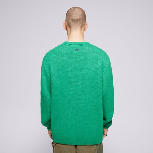 ADIDAS ПУЛОВЕР KNIT CREWNECK jn5966 цвят зелен