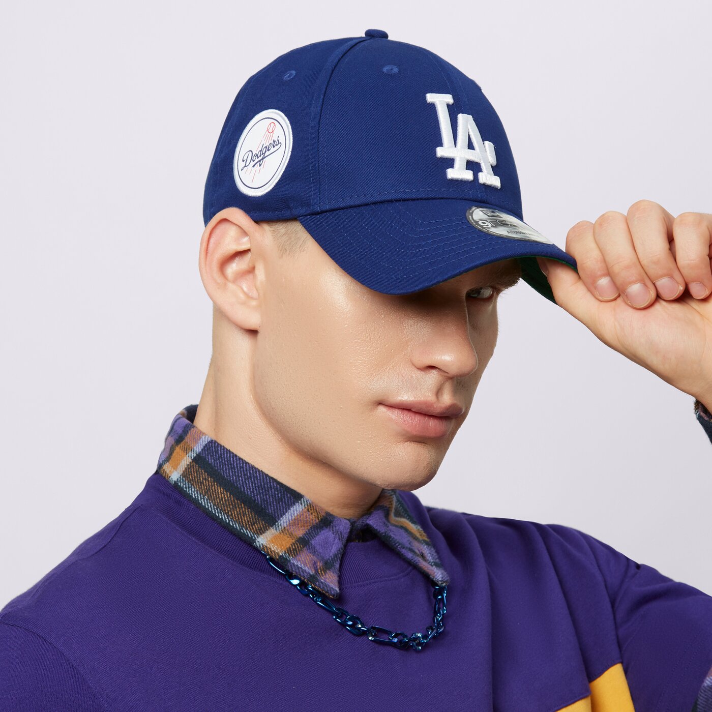 Мъжка шапка с козирка NEW ERA ШАПКА SIDE PATCH 940 LA DODGERS LOS ANGELES DODGERS 60364396 цвят син