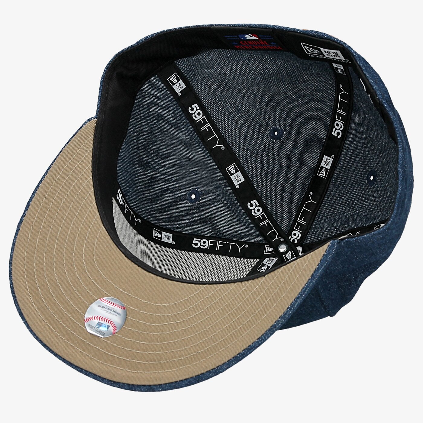 Дамска шапка с козирка NEW ERA ШАПКА RUSTIC NY YANKEES NAV//BRN 80259284 цвят тъмносин