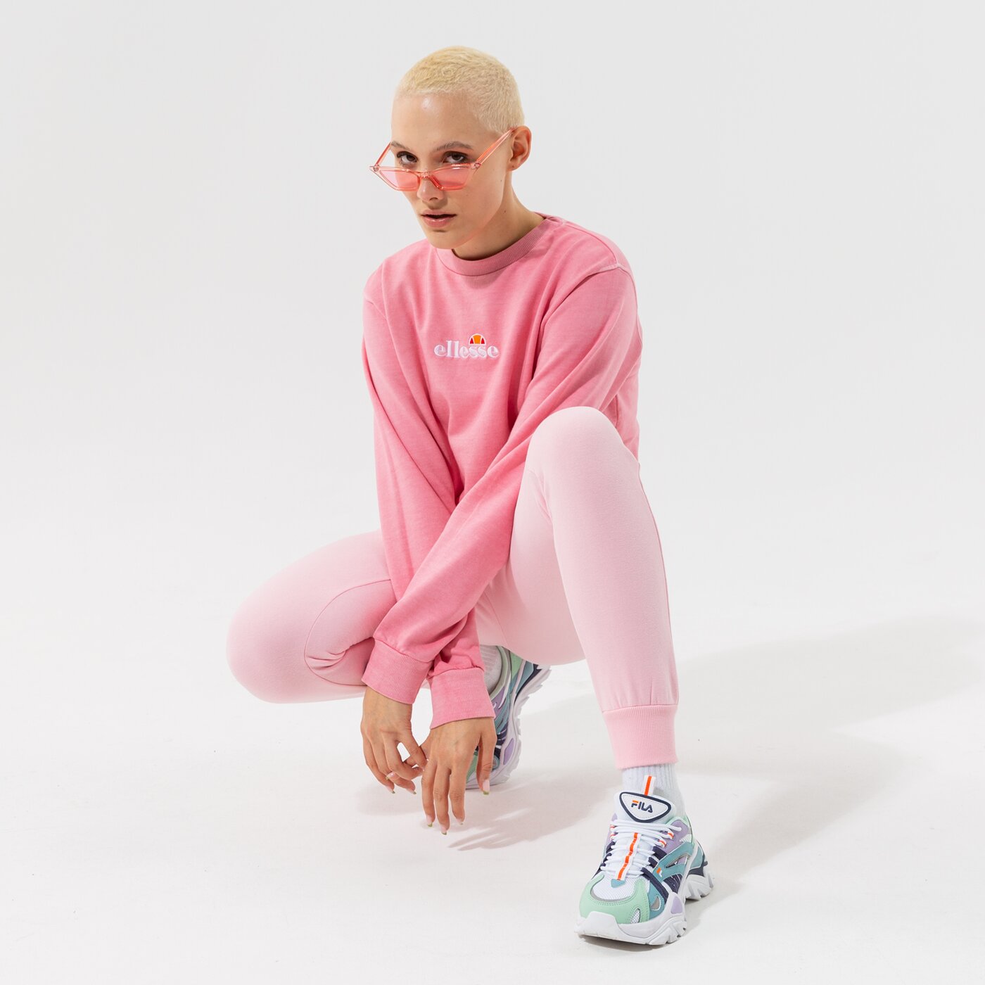 Дамски суичър ELLESSE СУИТЧЪР SAPPAN SWEATSHIRT PINK sgk13149814 цвят розов