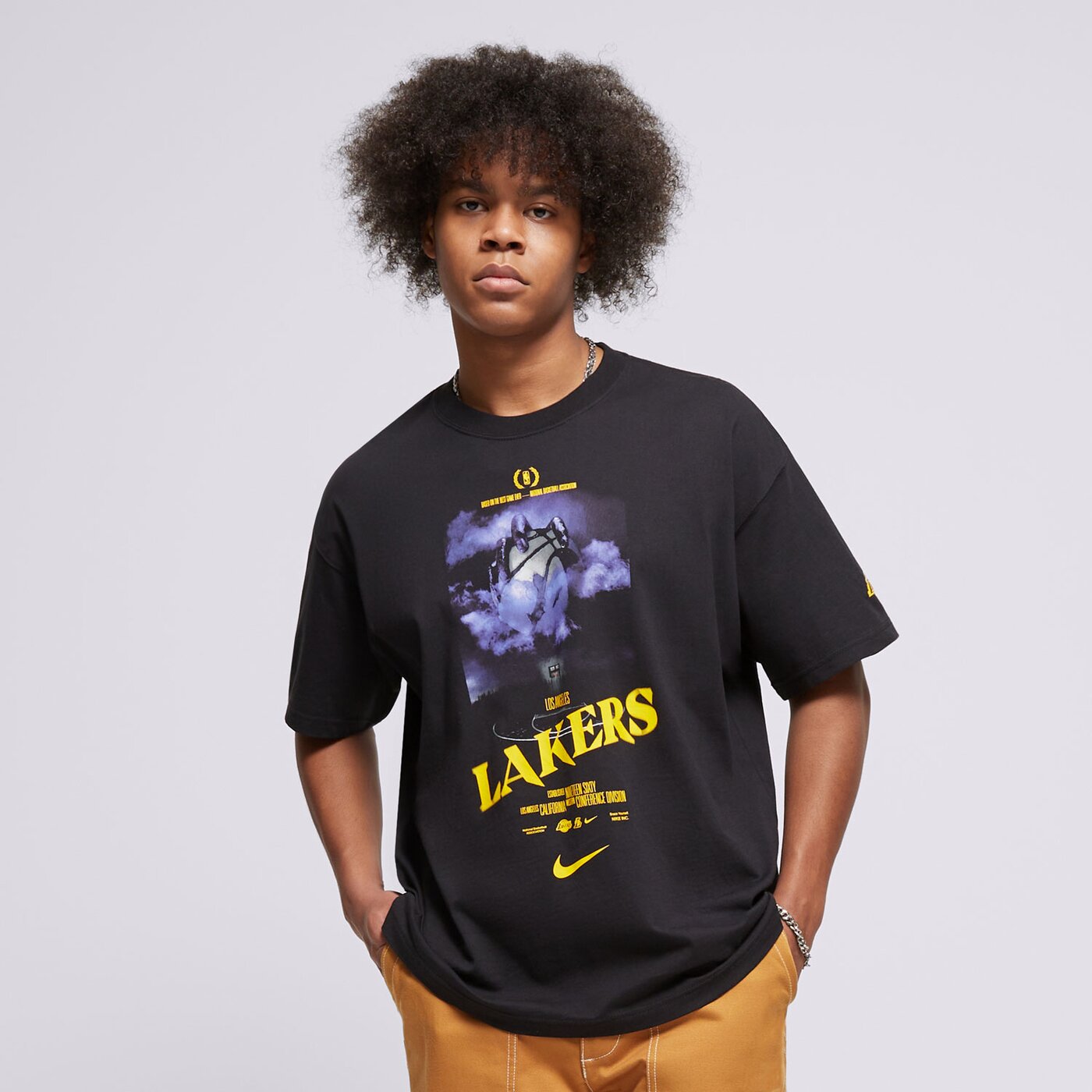 Мъжка тениска NIKE ТЕНИСКА LAL M NK CTS OGC HAL SS TEE hj2685-010 цвят черен