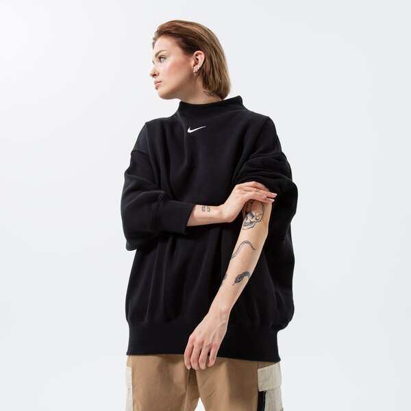 Дамски суичър NIKE СУИТЧЪР W NSW STYLE FLC MOCK OOS dq5765-010 цвят черен