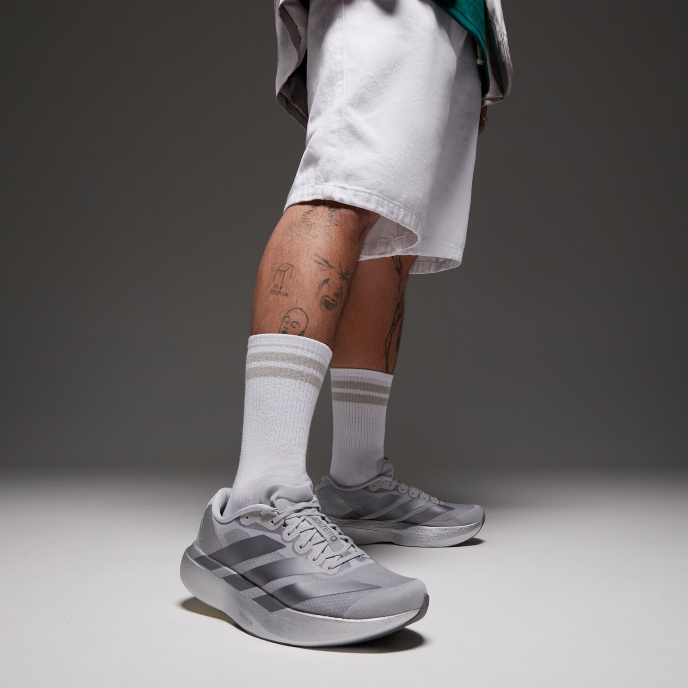 Мъжки маратонки ADIDAS ADIZERO EVO SL  jr3419 цвят сив