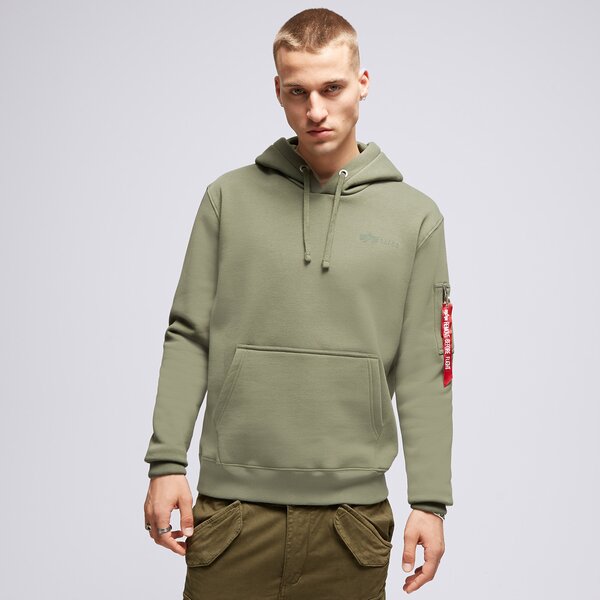 Мъжки суичър ALPHA INDUSTRIES СУИТЧЪР С КАЧУЛКА AIR FORCE 138337142 цвят каки