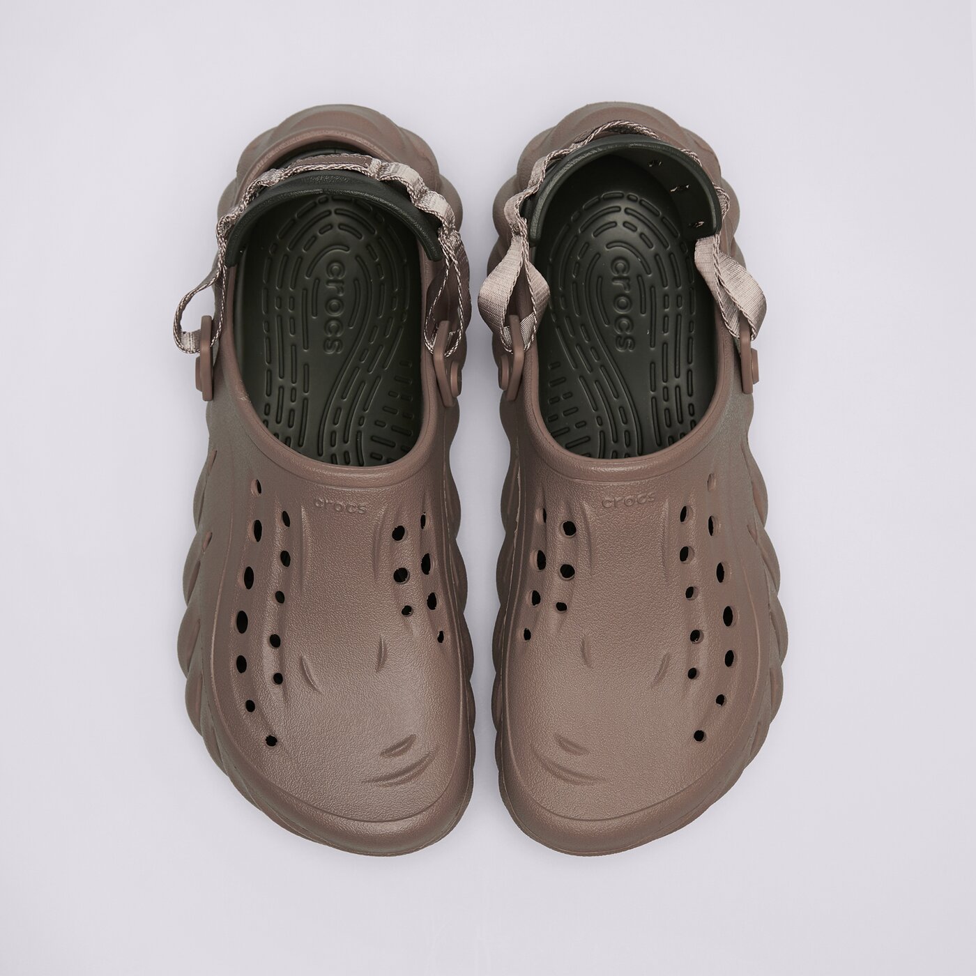 Мъжки чехли и сандали CROCS ECHO CLOG  207937-0lf цвят кафяв