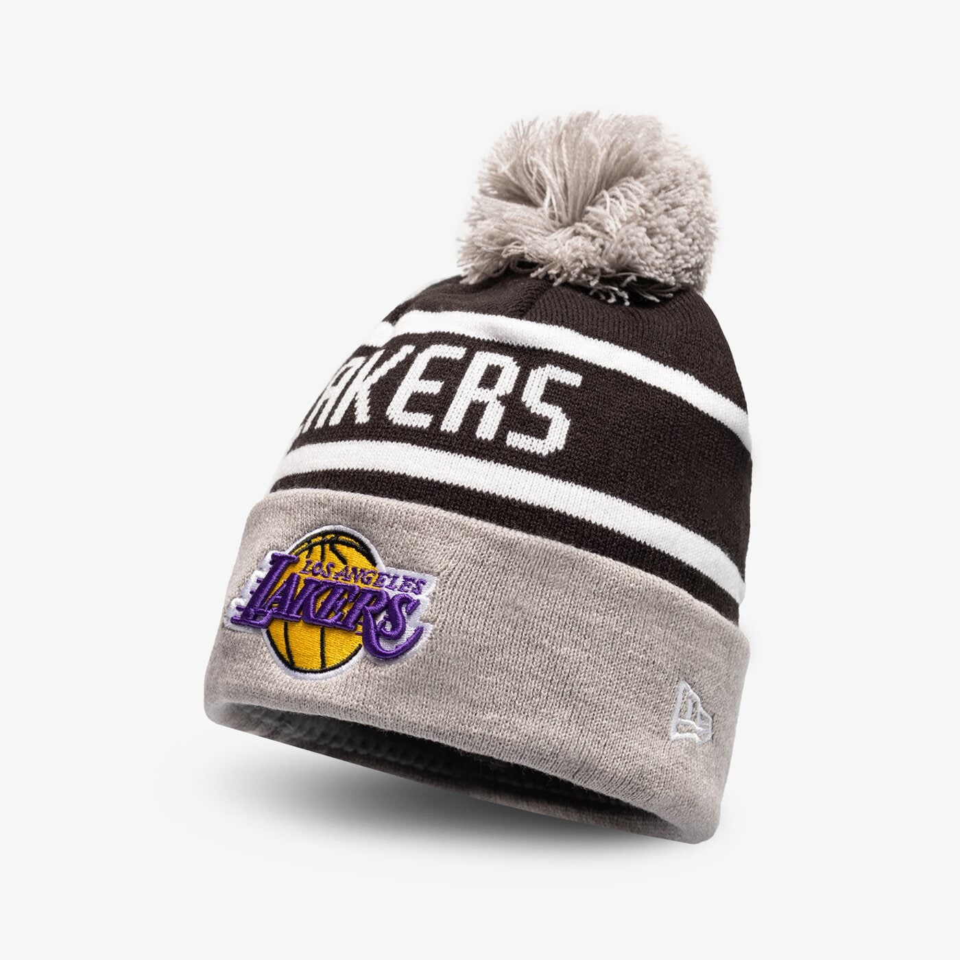 Мъжка зимна шапка NEW ERA ШАПКА JAKE BEANIE LAKERS LOS ANGELES LAKERS BLKOTC 60285001 цвят черен
