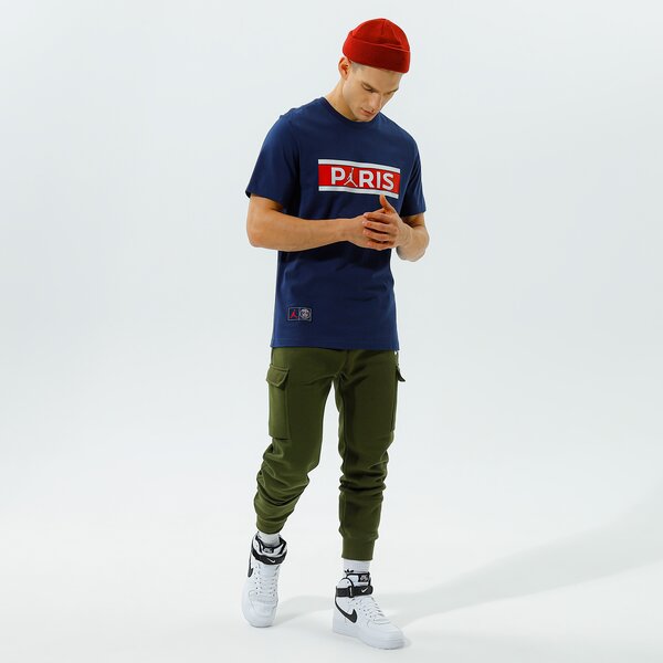 Мъжка тениска JORDAN ТЕНИСКА PARIS SAINT-GERMAIN WORDMARK db6510-410 цвят тъмносин