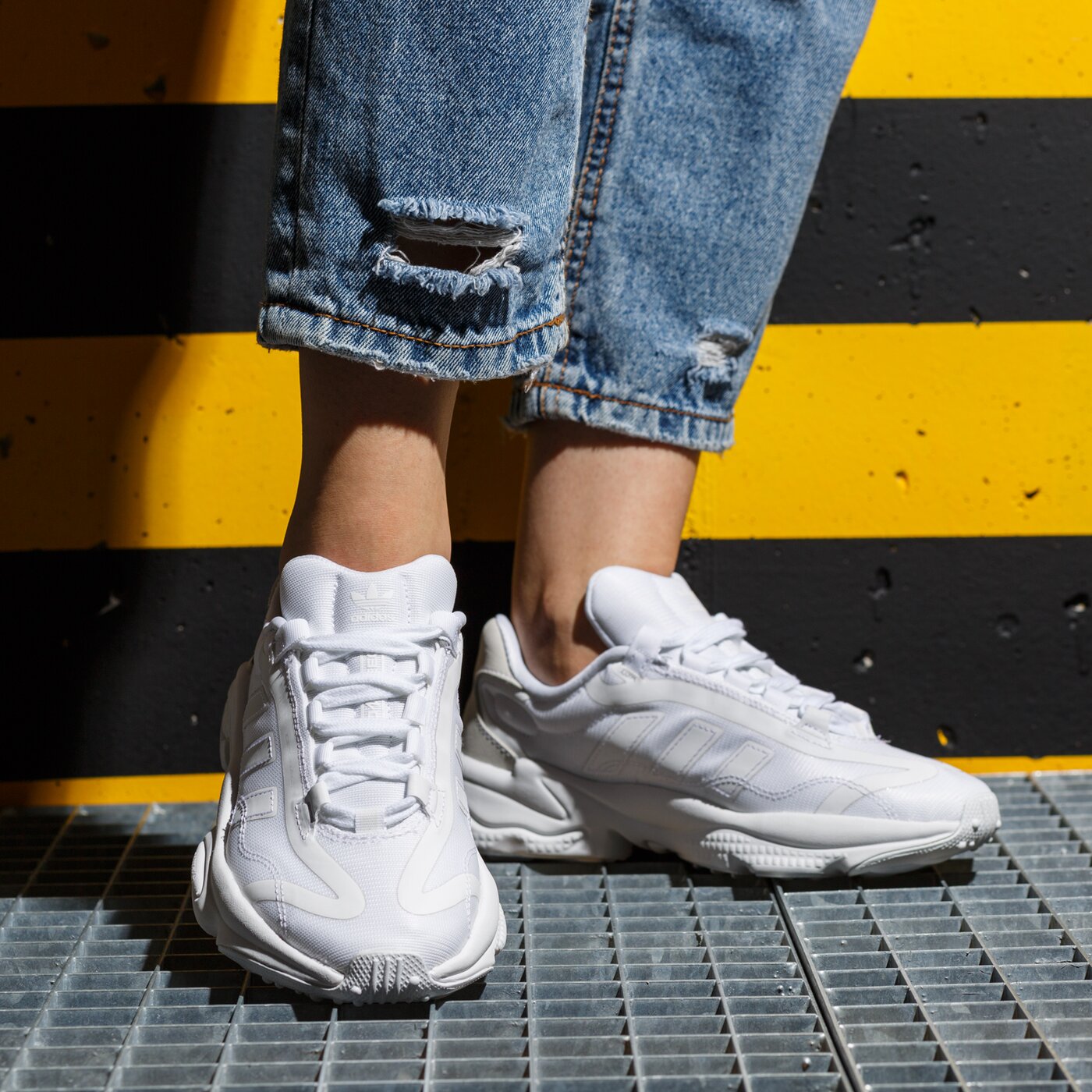 Детски маратонки ADIDAS OZWEEGO PURE J q47258 цвят бял