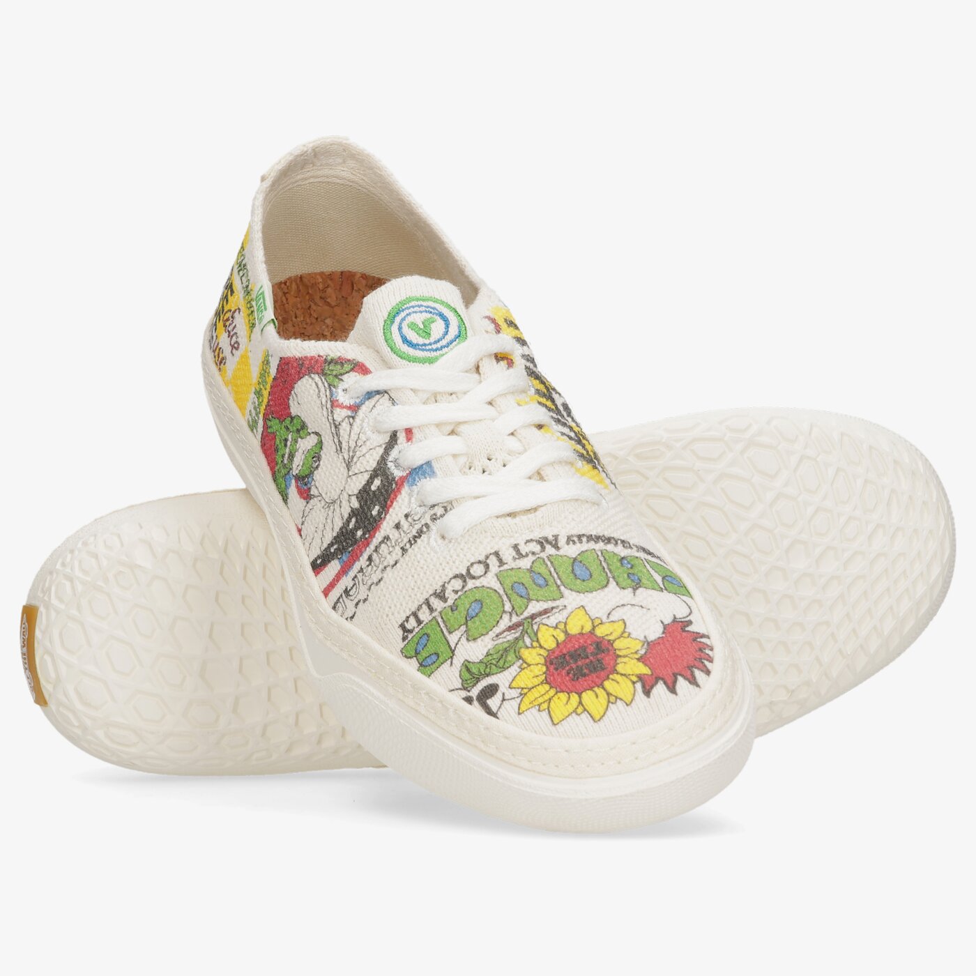 Мъжки маратонки VANS UA CIRCLE VEE vn0a4bwlarg1 цвят бял